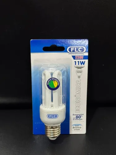 Lâmpada Eletrônica Compacta Fluor Mini 11W 220V FLC - Econômica