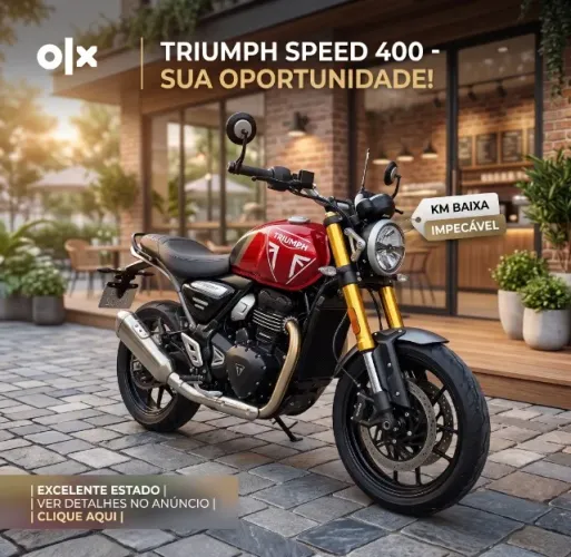TRIUMPH SPEED 400 - OPORTUNIDADE! IMPECÁVEL