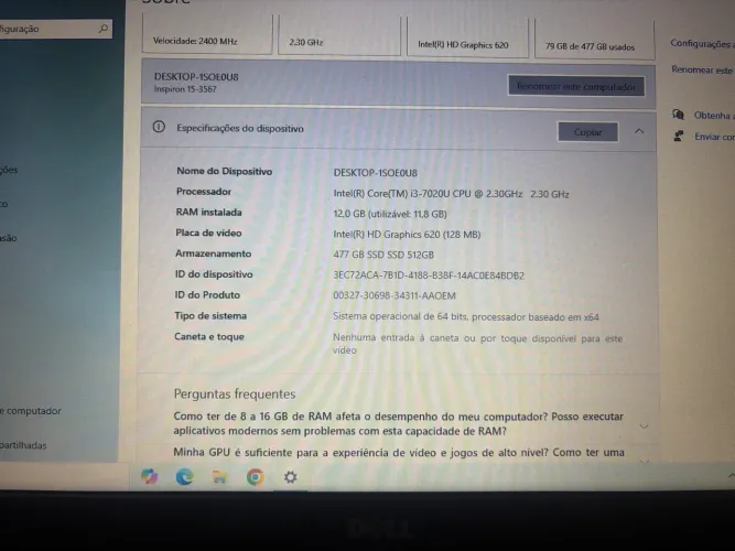 Notebook DELL