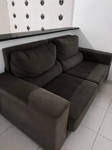 Sofá Cinza Retrátil 