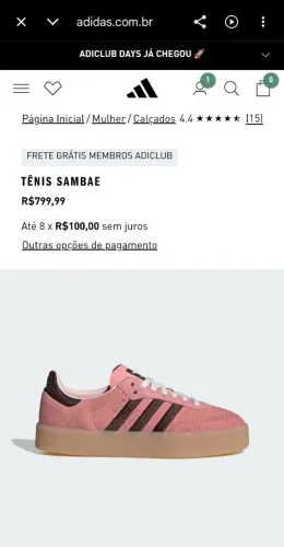 Tênis SAMBA sambae