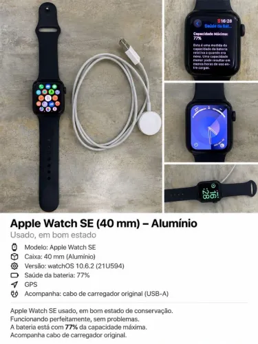 Apple Watch SE (40 mm) - Alumínio