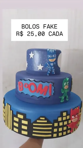 Bolo fake Gato galatico