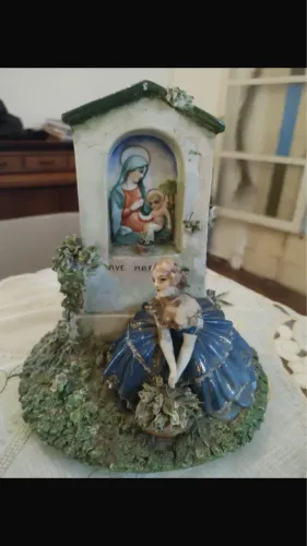 ANTIGUIDADE: IGREJINHA de NOSSA SENHORA  VINDA da ITÁLIA com 120 ANOS!!!!!!! 