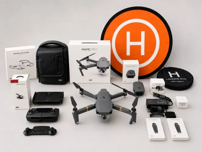 Drone DJI MAVIC PRO na caixa ANATEL - completo com diversos acessórios e bateria extra .
