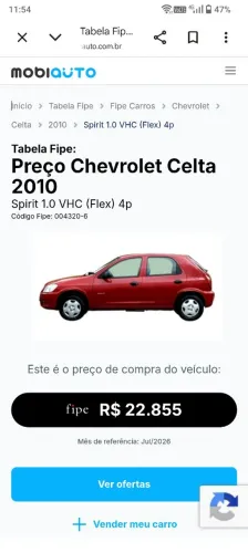 Chevrolet Celta Spirit/ LT 1.0 MPFI 8V Flexp. 5P 2010