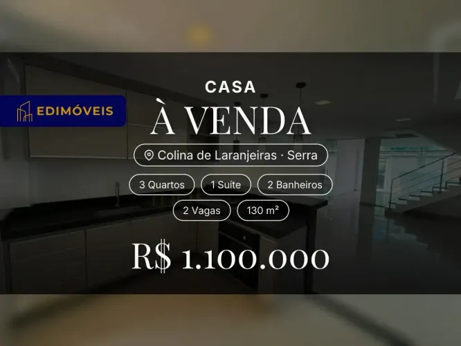 Casa 3 quartos na Colina de Laranjeiras, conforto e praticidade para você