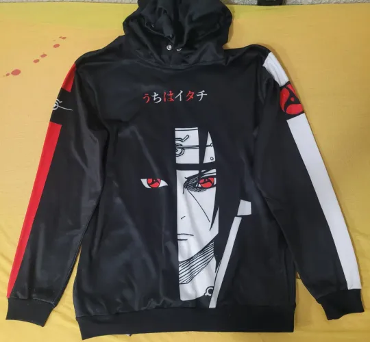 Blusa de Frio Itachi Uchiha Naruto Original Estilo Anime - Modelo Antigo e Raro