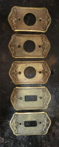 Espelho para interruotor/tomada em bronze - antiguridade