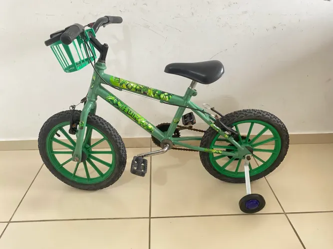 Bicicleta Infantil aro 16 do Hulk