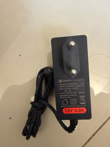 Fonte de alimentação 12V 3A pino fino 4.0 50 peças