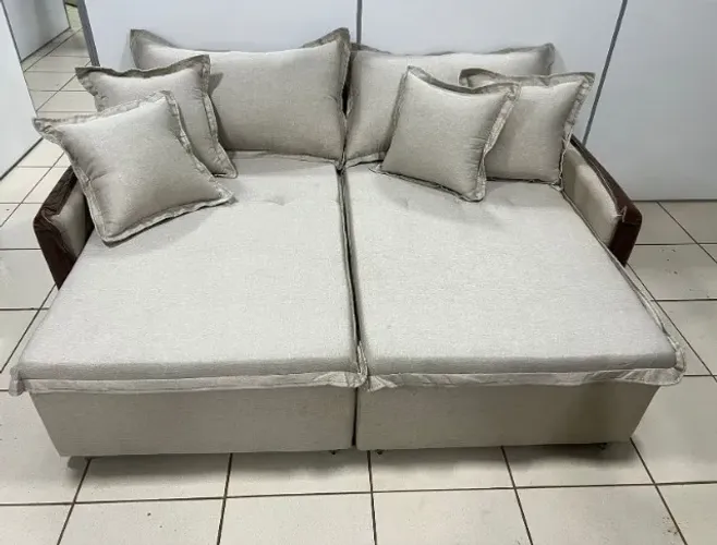 Sofá Cama Lí. (Retrátil e Reclinável) 2,00m Dividimos Em Até 10x Sem Juros