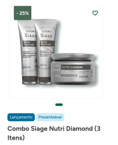 Kit eudora diamond completo
