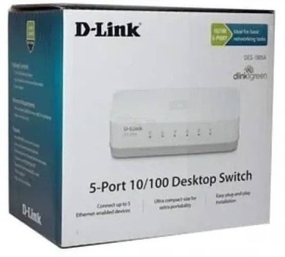 Switch D-Link DES-1005C 5 Portas LAN 10/100Mbps 1GB/s Branco