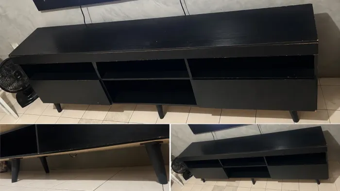 RACK PARA TV PRETO À VENDA!