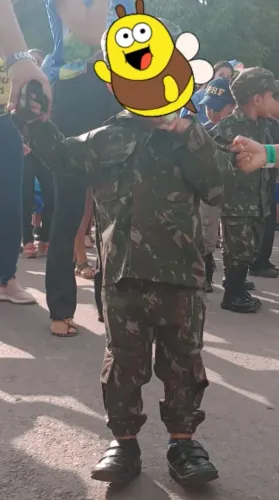 Roupa exercícios infantil