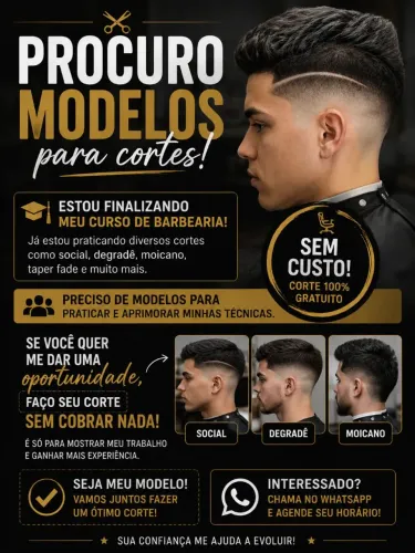 Homens para cortes gratuitos 
