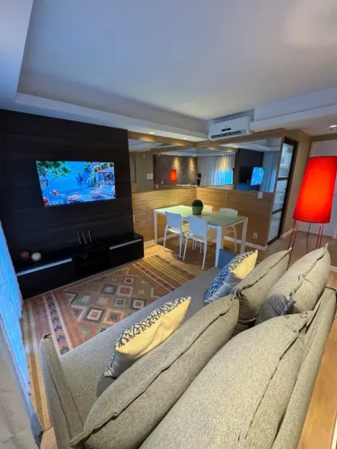 Apartamento quarto e sala beira-mar e mobiliado para venda na Jatiúca - Maceió - AL