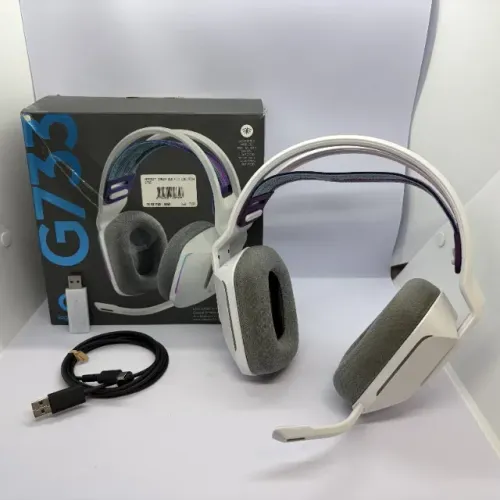 Logitech G733 branco com caixa e receptor USB