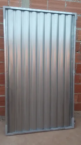 Portão todo galvanizado (NOVO) 120x200 - ( outros tamanhos a combinar)