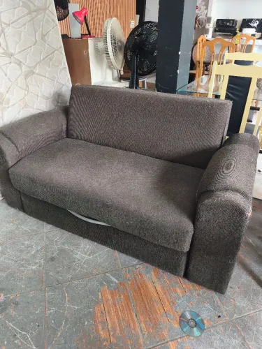 Sofá cama marrom (aceito cartão)