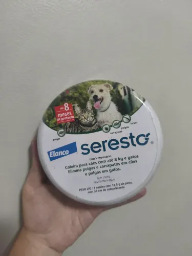 Coleira Seresto Gatos e Cachorros até 8kg lacrado