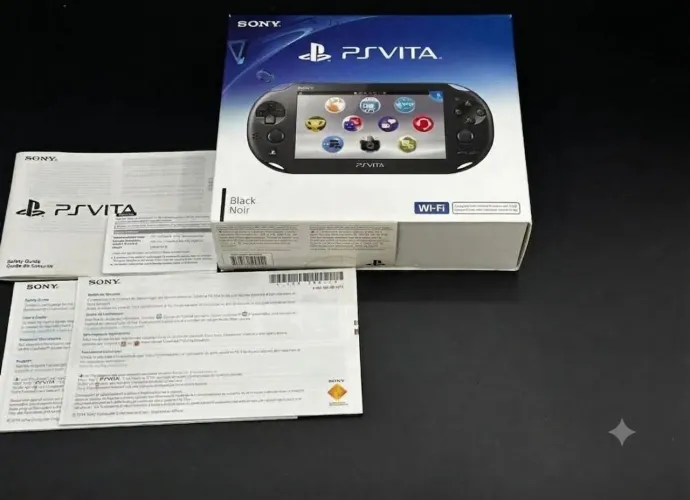 Psvita Slim com caixa.