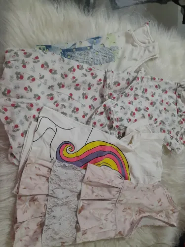 lote com 20 peças menina tamanho 01. 02 e 03