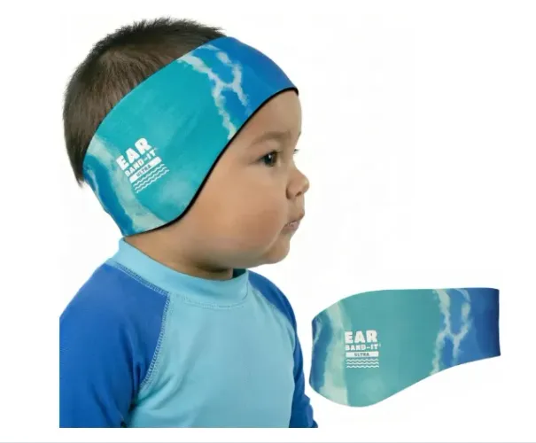 Faixa de cabeça proteção ouvidos natação Ear Band-It