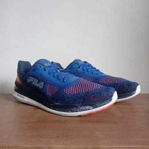 Tênis masculino - 46 - fila original racer energized azul marinho e laranja
