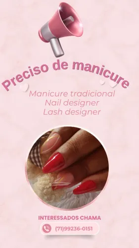 Preciso de Manicure urgente