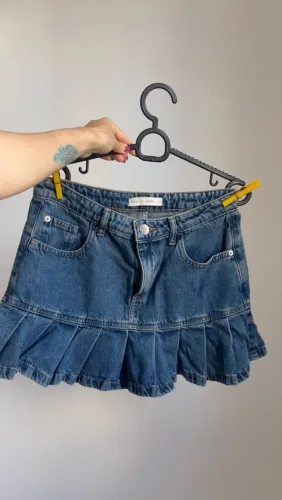 Mini saia jeans