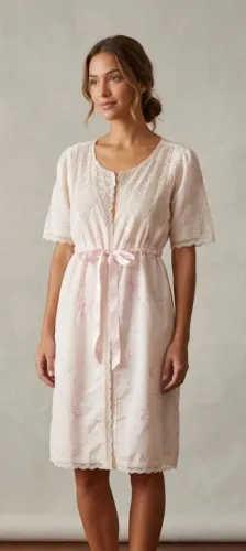ROBE PEIGNOIR VINTAGE BORDADO A MÃO