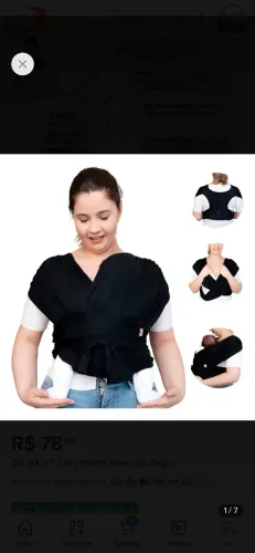 Sling De Bebê Carregador Canguru De Vestir