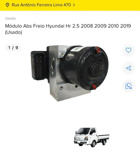 MÓDULO ABS FREIO HYUNDAI HR 2.5 