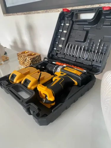 PARAFUSADEIRA E FURADEIRA SEM FIO 48V KIT COMPLETO!