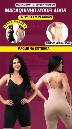 Macaquinho modelador feminino (+ *