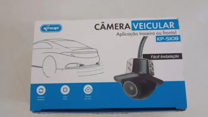 Cãmera veicular KP - S108. Marca KNUP . Nova, sem uso.