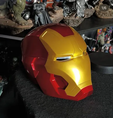 Capacete Cosplay Decoração Homem de ferro 1/1 tamanho real  