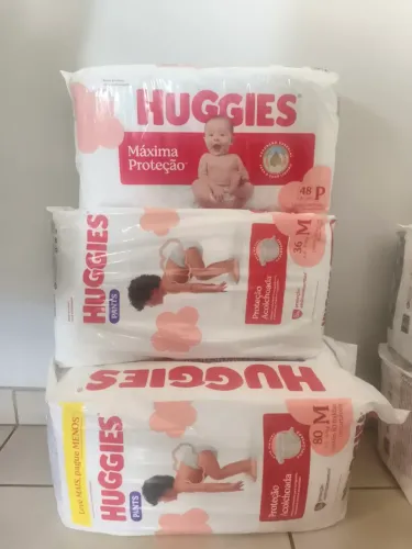 Fralda Huggies M e P, vendo separadas!!
