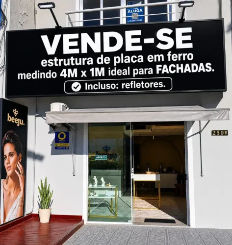 PLACA PARA FACHADAS (ESTRUTURA SEM LONA)