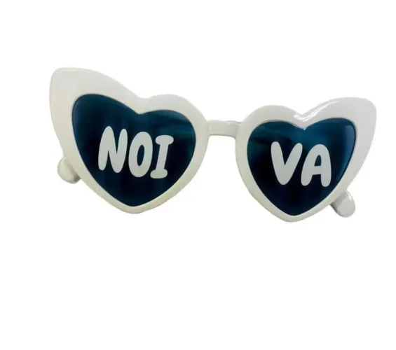 1 OCULOS DE CORACAO BRANCO COM ADESIVO NOIVA / DESPEDIDA SOLTEIRA