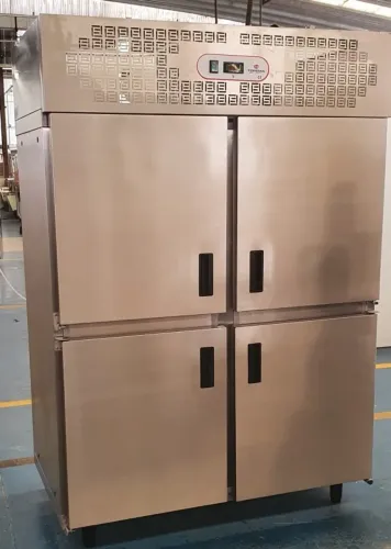 REFRIGERADOR VERTICAL EM ACO INOX 4 PORTAS - TOPEMA