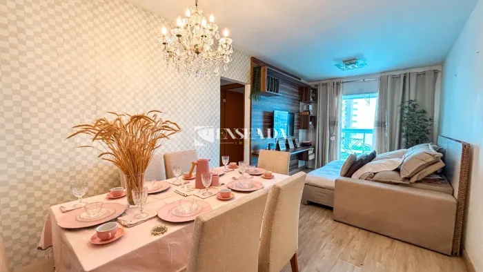 Apartamento à venda em Vila Velha-ES, Praia de Itaparica: 2 quartos, 1 suíte, 1 sala, 2 ba