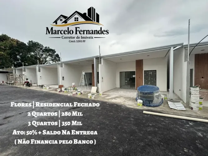 Flores com 2 e 3 Quartos em Condomínio Fechado | Ato 50% + Saldo Na Entrega | Não Financia