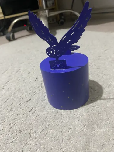 Luminária edwiges harry potter com projeção de sombra original Imaginarium