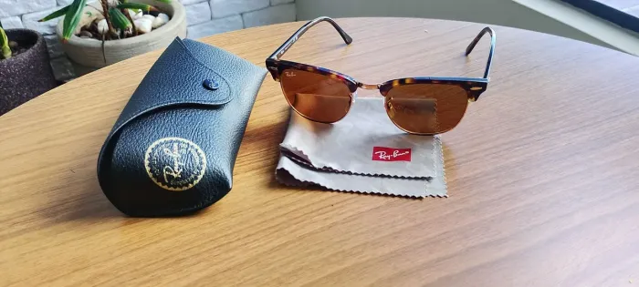 Pra vender HOJE_ 599,00_Óculos de sol #RayBan Clubmaster 51.21 ORIGINAL