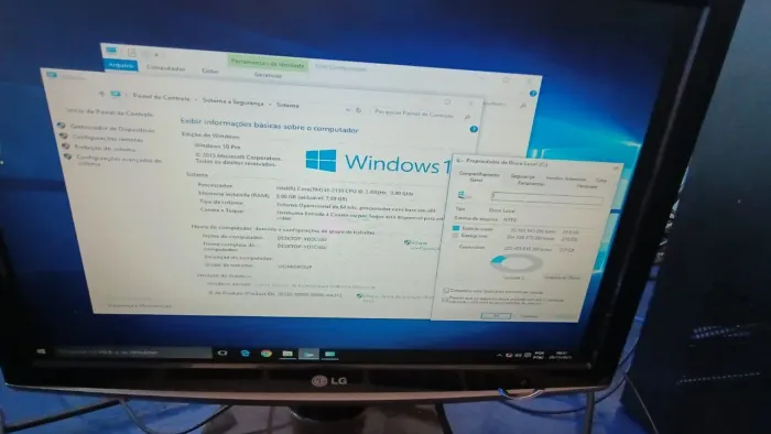 Computador i5 3.10Ghz, memória 8GB e SSD 256GB NVME M2.