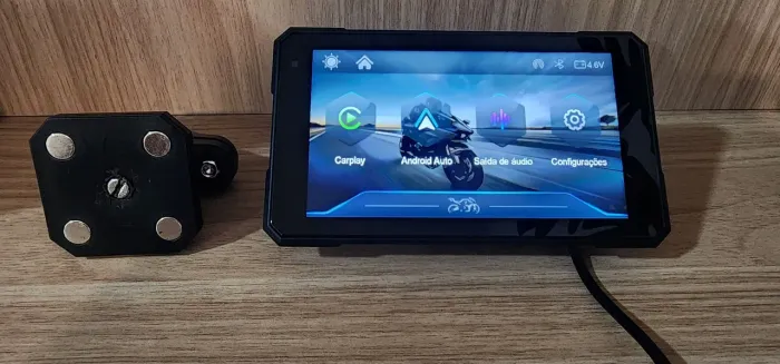 Central Multimidia para Moto EKIY M15 Carplay Android Auto.