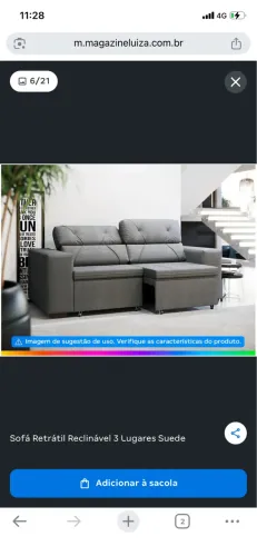 Sofá reclinável